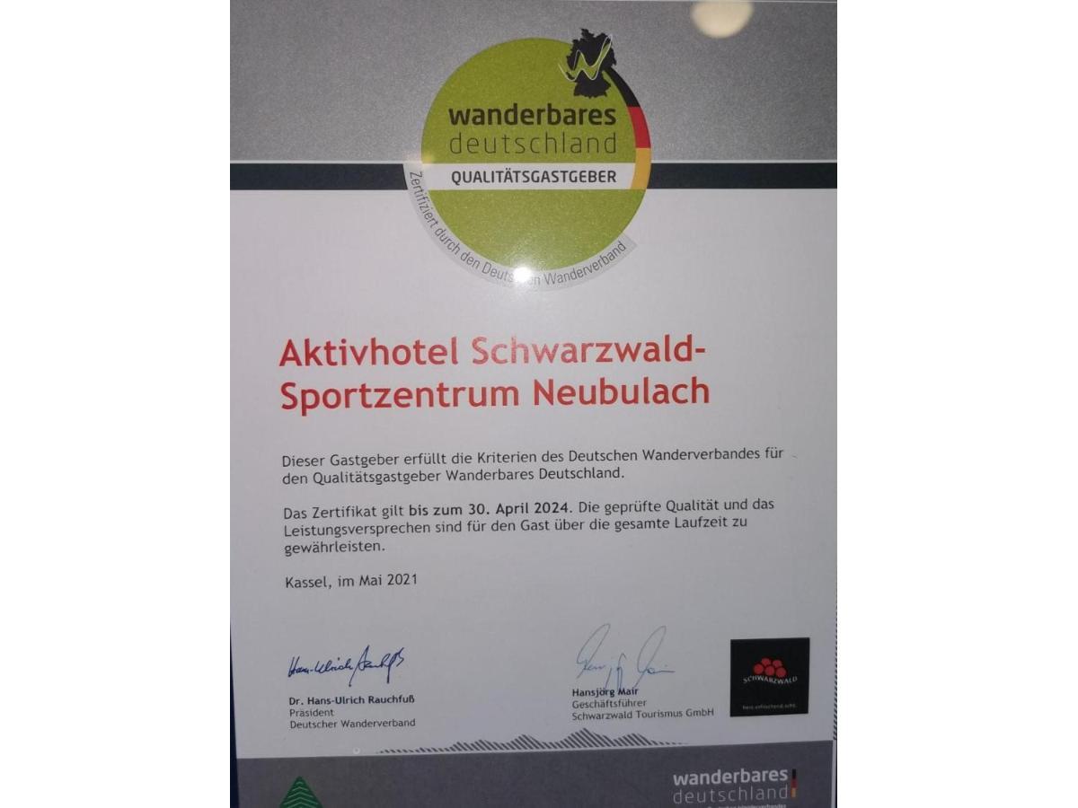 Schwarzwald Sportzentrum Neubulach Exteriör bild